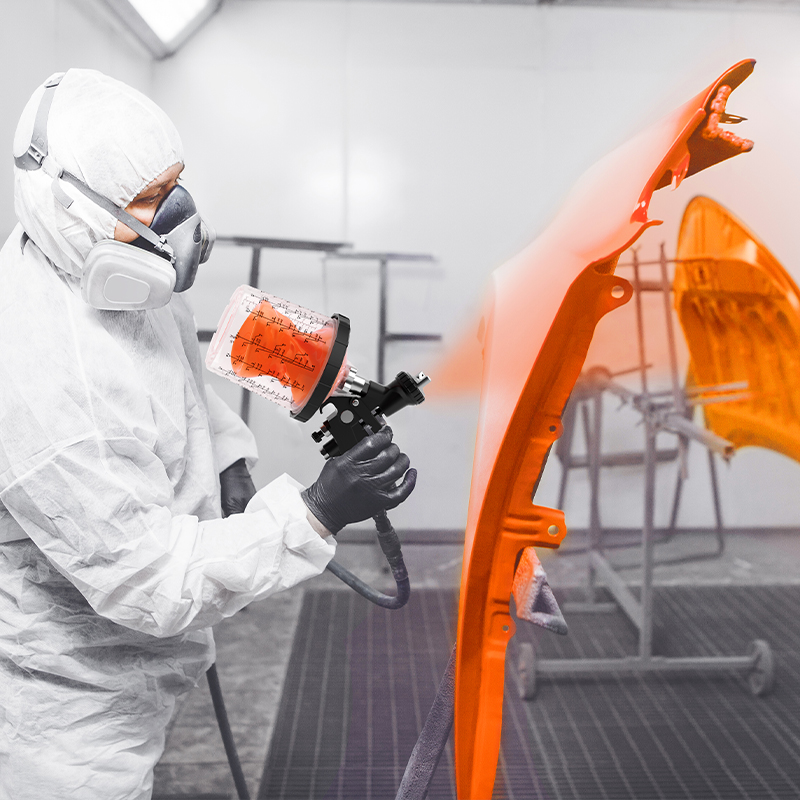 充填して、ロックして、スプレーする——これで完了です。