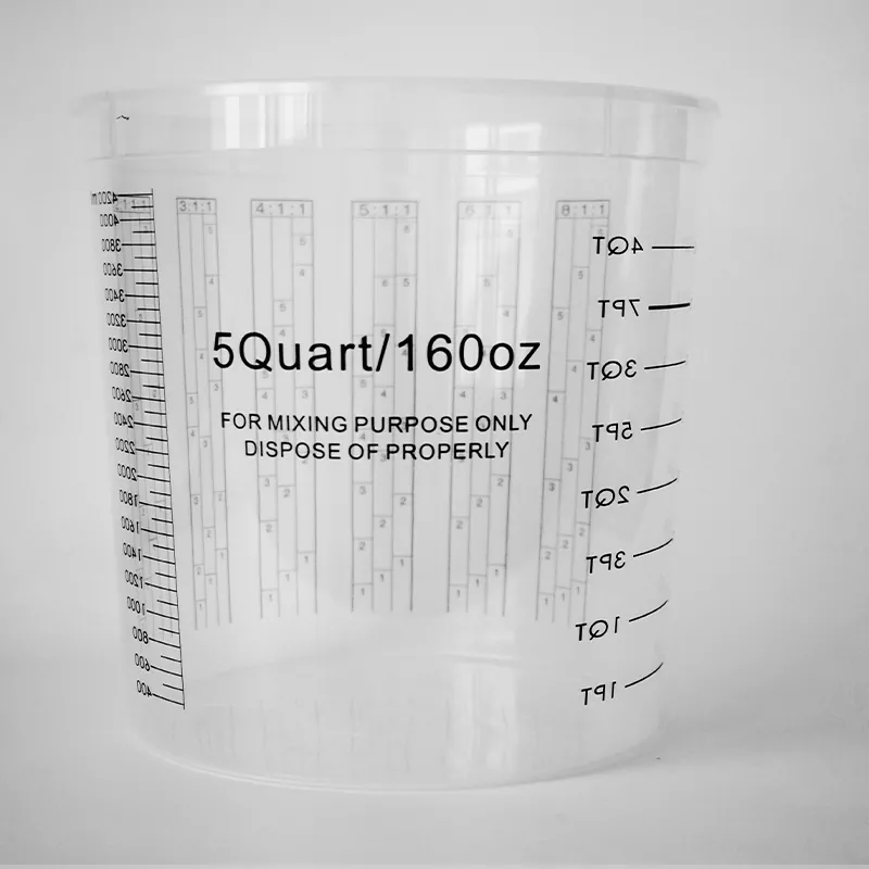 5000ml PP自動車用塗料ミキシングカップと蓋